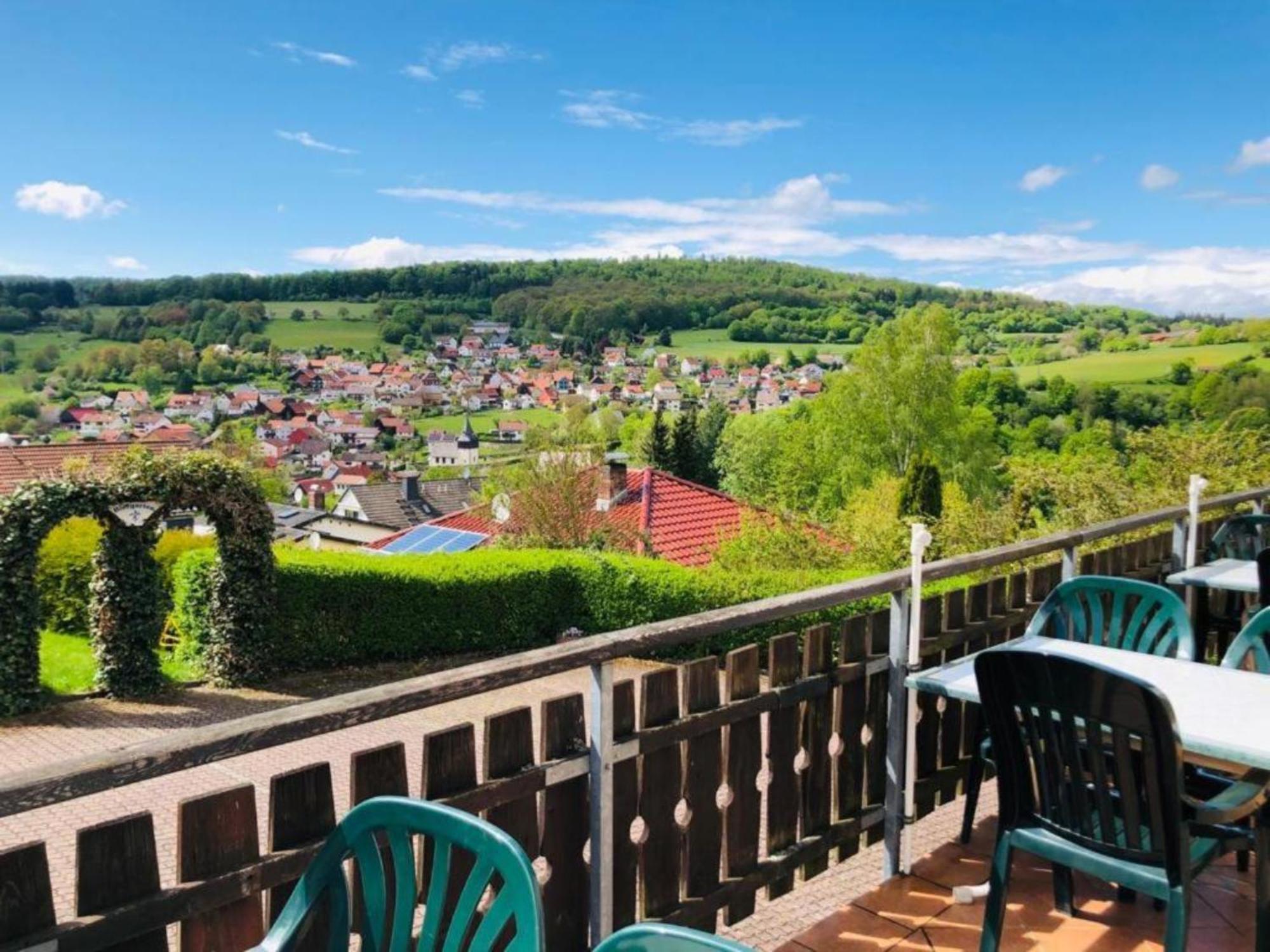 Cafe Pension Sonnenkanzel Staatsbad Bruckenau Bagian luar foto