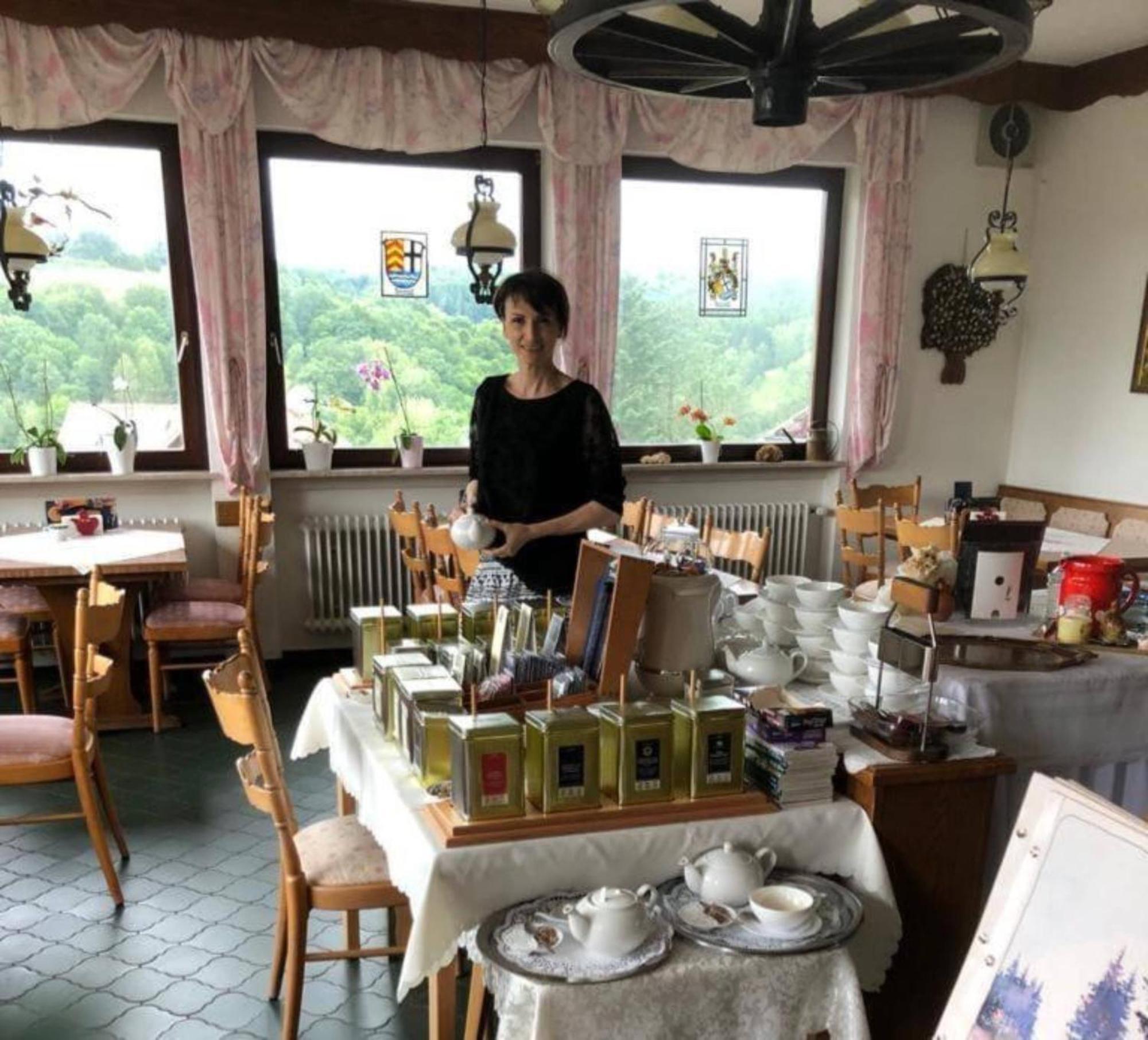 Cafe Pension Sonnenkanzel Staatsbad Bruckenau Bagian luar foto
