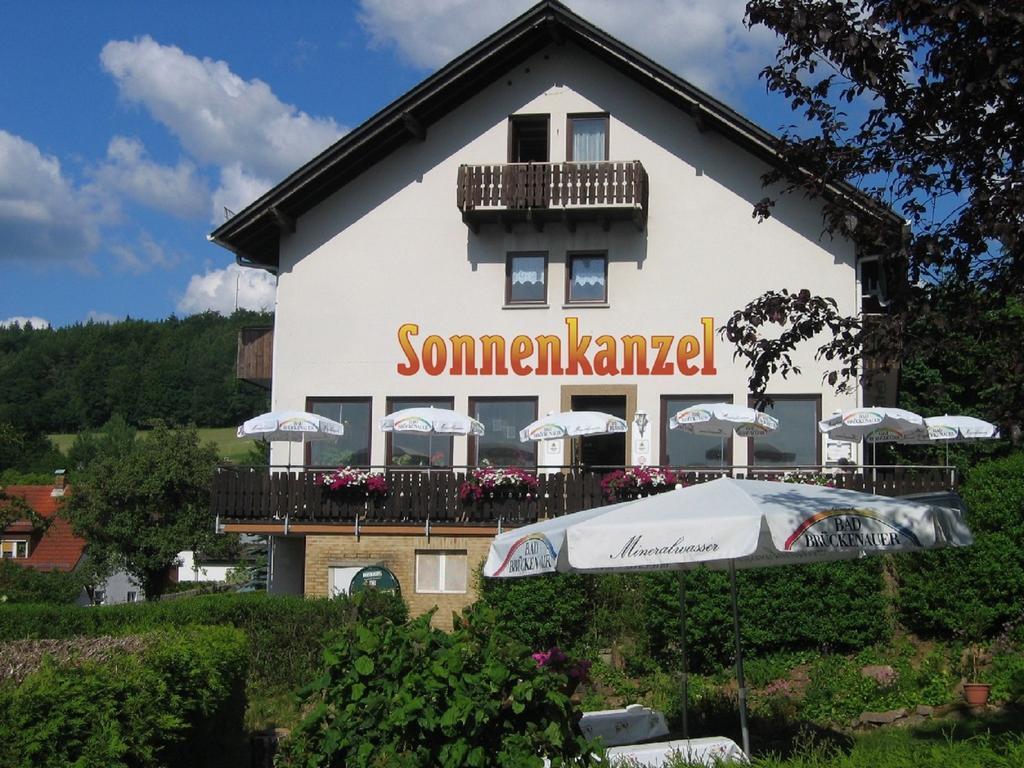 Cafe Pension Sonnenkanzel Staatsbad Bruckenau Bagian luar foto